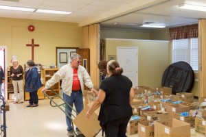 Thanksgiving Baskets Project at St Matthias Episcopal Church in Clermont Florida